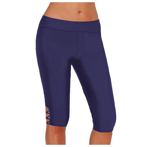 Caicj Womens Swim Shorts Solid Color Push Up Bikini Set Swimsuit Thong Bikini Swimwear Navy