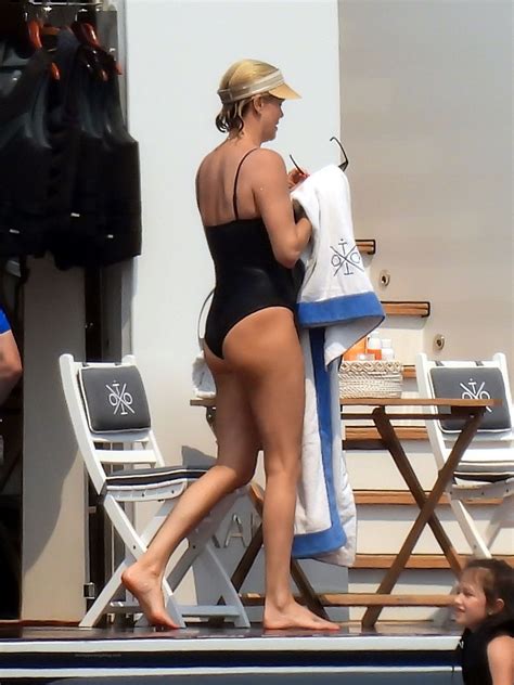 Charlize Theron Showed A Tight Ass In A Bikini While Relaxing On A Yacht The Fappening