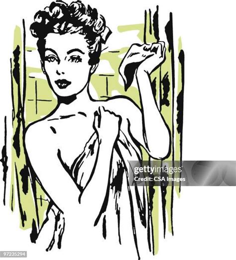 Woman Leaving Shower High Res Vector Graphic Getty Images