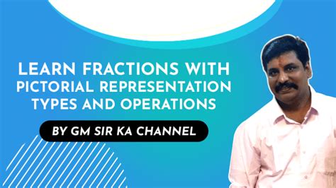 Fractions With Pictorial Representation Types And Operations