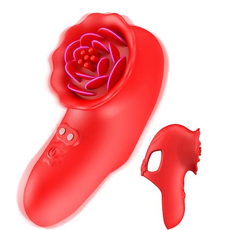 Amazon Adult Sex Toys Finger Vibrator G Spot Vibrator Clitoral Stimulator Rose Toy With 9