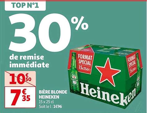 Promo Bi Re Blonde Heineken Chez Auchan Icatalogue Fr
