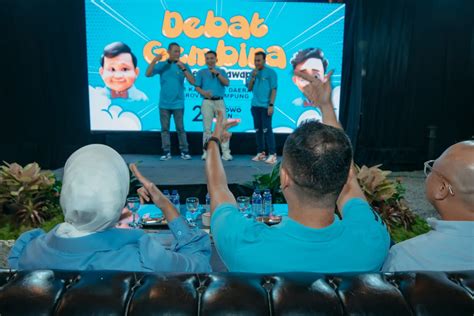 TKD Prabowo Gibran Provinsi Lampung Gelar Nobar Debat Cawapres 2024