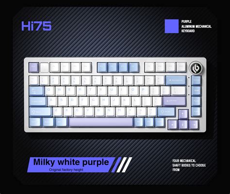 Aula Leobog Hi Mechanical Keyboard Keys Wired Hot Swap Rgb Gasket Structure With Knob