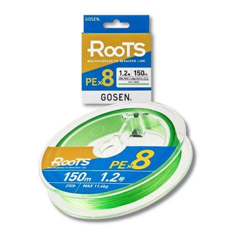 Gosen X8 Roots 1.2 PE 8 Örgü Spin İp Misina 150mt A.Yeşil