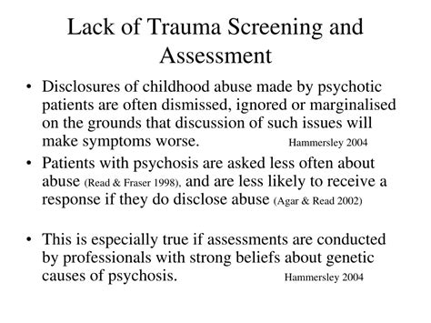 Ppt Trauma Informed Screening And Assessment Powerpoint Presentation