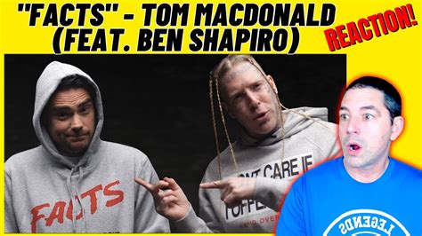 Tom Macdonald Feat Ben Shapiro Facts Reaction Youtube