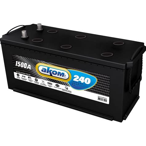 Аккумуляторная батарея АКОМ + EFB 240 Ah, обратная 048240102 - выгодная ...