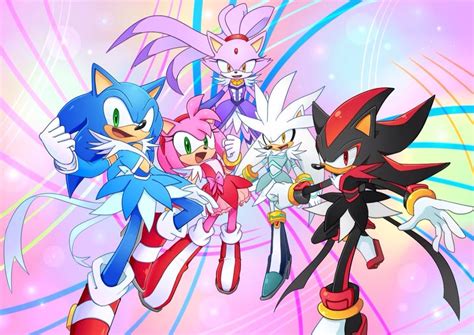 Sonic And Shadow And Silver And Amy