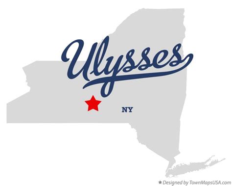 Map Of Ulysses Ny New York