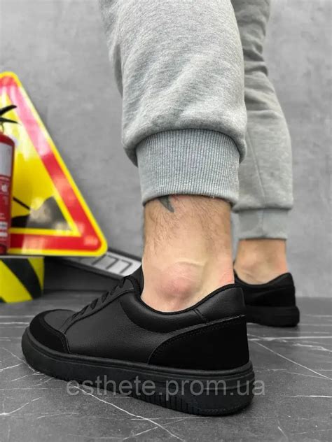 Купить Стильные летние мужские кеды черные с черной подошвой, мужские ...