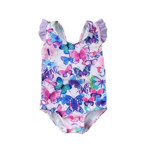 Girls Baby Printed Bikini Cute Bowknot Bathing Sui Vicedeal