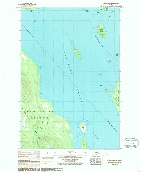 Classic Usgs Juneau B 3 Se Alaska 75x75 Topo Map Mytopo Map Store