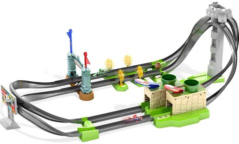 Hot Wheels Mario Kart Circuit Lite Track Set Walmart