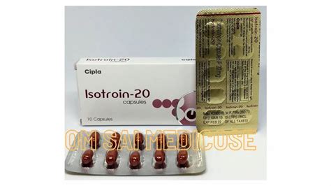 Api Isotretinoin Isotroin 20 Mg Soft Gel Capsules For Treatment Of