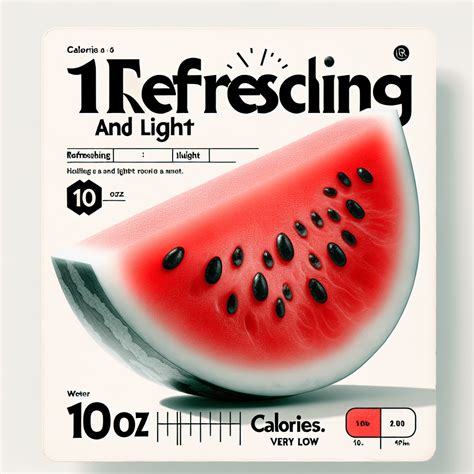 10 Oz Watermelon Calories Refreshing And Light Etprotein