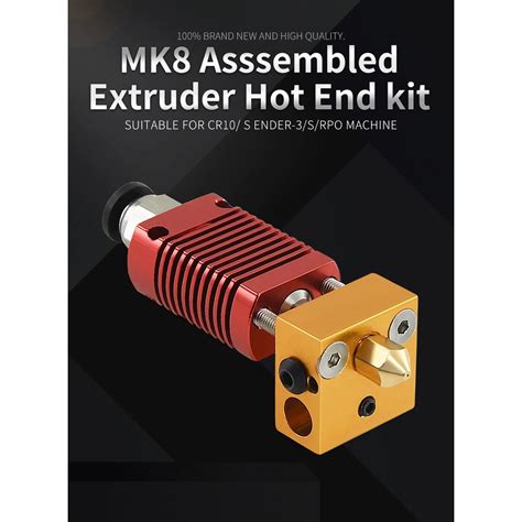 Biqu Mk Assembled Extruder Hot End Kit For Ender Cr Printers Mm Mm Nozzle Aluminum