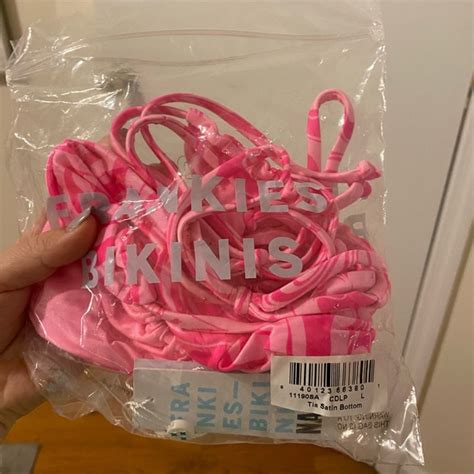 Frankie S Bikinis Swim Frankies Bikinis X Naomi Osaka Pink Satin Tia Bikini Poshmark