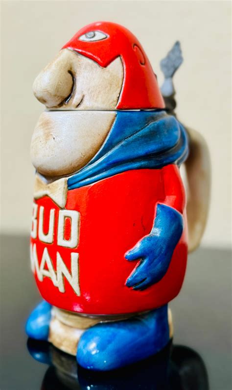 Vintage Bud Man Budman Ceramarte Stein Budweiser Anheiser Busch 202721