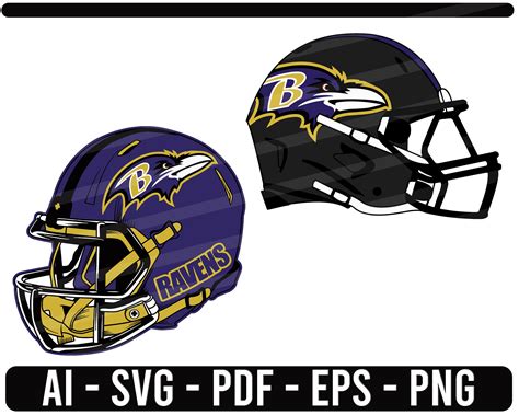 Baltimore Ravens Helmet SVG NFL sports Logo Football cut file | Etsy