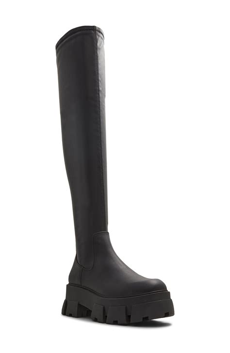 Aldo Grandmode Over The Knee Boot In Black Lyst