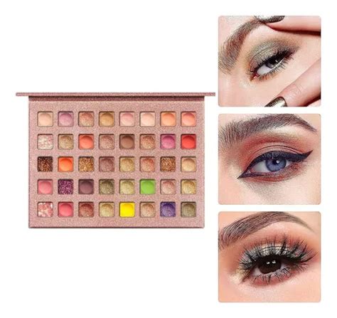Paleta De Sombras 40 Cores Pigmentadas Maquiagem Brilho Nude MercadoLivre