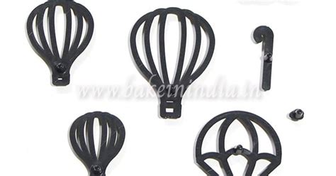 Pcs Set Hot Air Balloon Silhouette Cookie Cutter Plastic Fondant For Cake Decoration
