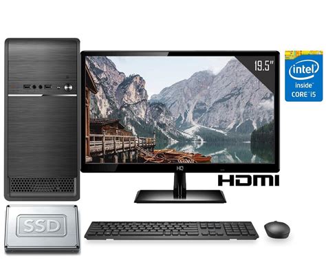 Computador Completo Intel Core I5 8GB SSD 480GB Monitor LED 19 5 HDMI