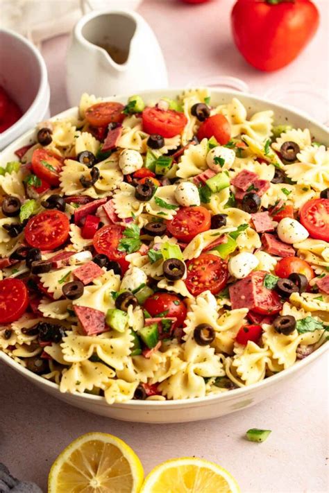 Zesty Italian Pasta Salad With Italian Dressing Rich And Delish