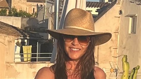 Lisa Snowdon 52 Flaunts Her Figure In A Strapless Bikini In Palma As She Defies Majorca S Anti