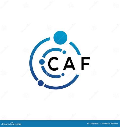 CAF Letter Logo Design on White Background. CAF Creative Initials