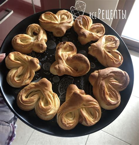 Булочки-сердечки с сахаром - Все рецепты
