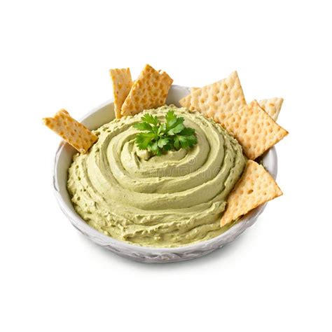 Avocado Hummus Dip Creamy And Tangy Swirling And Dipping With Vegetable