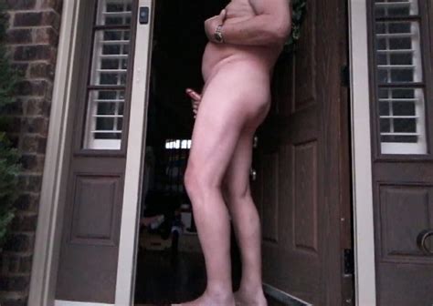Naked And Erect At The Front Door 2 Pics XHamster