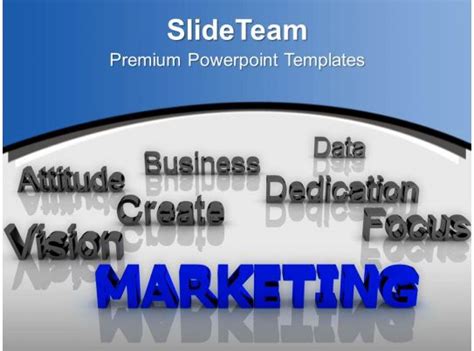 Marketing At Forefront Dedication Business Powerpoint Templates Ppt