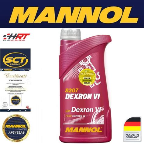 MANNOL Dexron VI MN8207 (1L) MADE IN GERMANY 🇩🇪 - Transmission Fluid ...