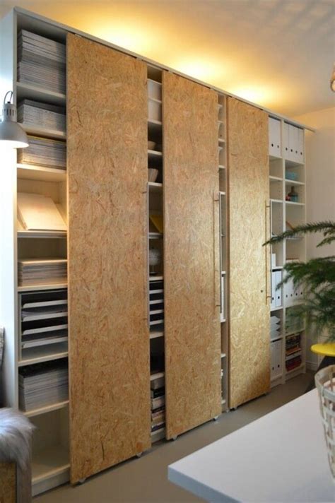 IKEA DIY: преображения стеллажа Билли | Diy sliding door, Ikea closet ...