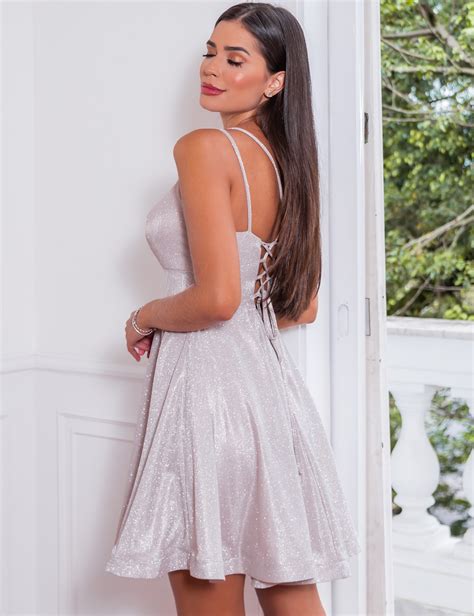 Vestido Curto Stella Nude Verline
