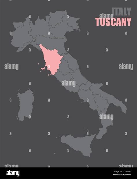 Mapa De Toscana Vector Fotograf As E Im Genes De Alta Resoluci N Alamy