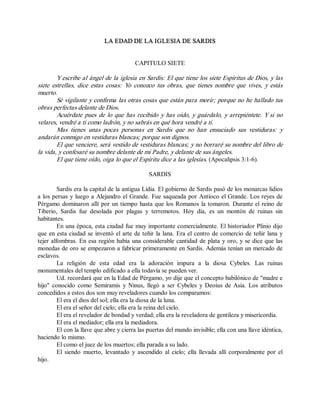 La Edad De La Iglesia De Sardis Pdf