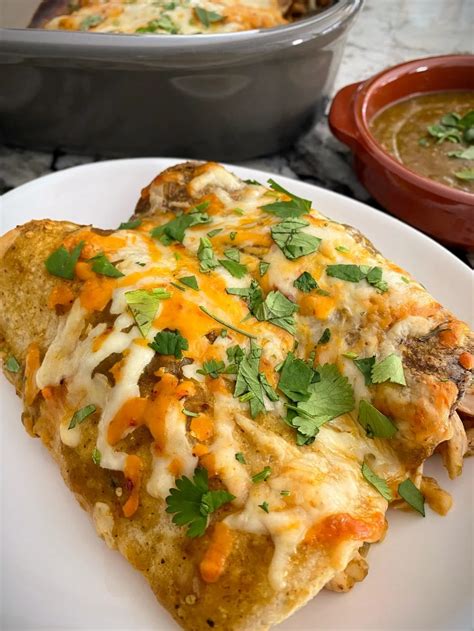 Salsa Verde Chicken Enchiladas Almond Milk And Cookies