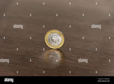 Argentinian Two Peso Coin Closeup Stock Photo Alamy