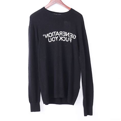 シュプリームxアンダーカバー SupremeUNDERCOVER 16AW Generation Fuck You Sweater ニット L UT448 男性用 売買されたオークション
