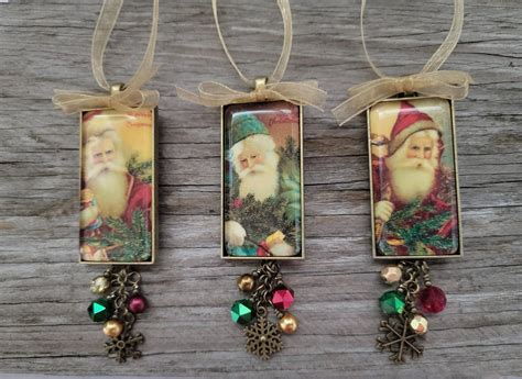 Vintage Style Santa Claus Christmas Ornaments 7 Vintage Christmas