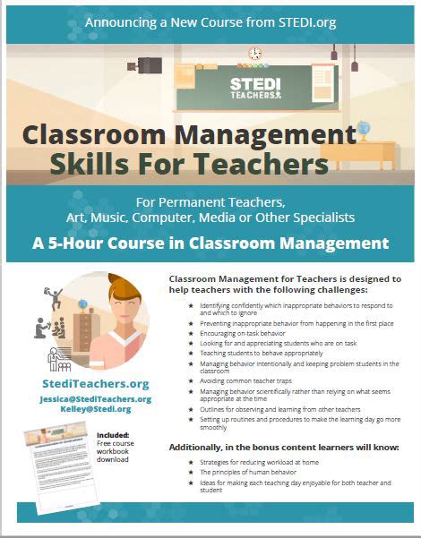 Brochure Classroom Management For Teachers On Behance