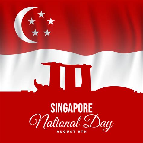 Singapore National Day Background Design 9652701 Vector Art At Vecteezy