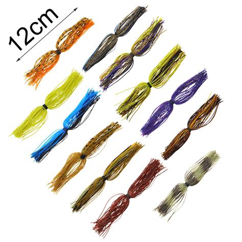 5 шт./лот силиконовые искусственные приспособления юбки приманки более ...