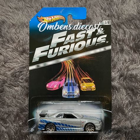 Jual Hot Wheels Nissan Skyline Gt R R Fast And Furious Wing Black Spoiler Hitam Shopee