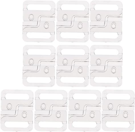 Amazon Harayaa Sets Mm Plastic Bikini Clips Hook Snap Clasps Clear