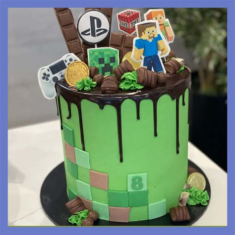Minecraft Sword Cupcake Cake